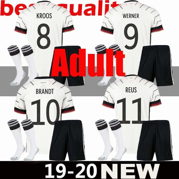 

Kit germany euro 2020 occer jer ey 20 21 hummel kroo draxler reu muller gotze european cup football hirt uniform, Black;red