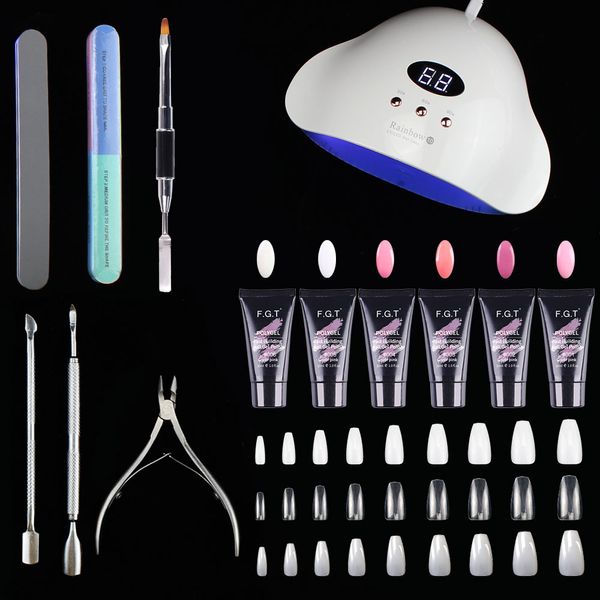 

noq uv led manicure polisher machine kit nail art tool set nail dryer for gel curing ultraviolet lamp for nails decoration set