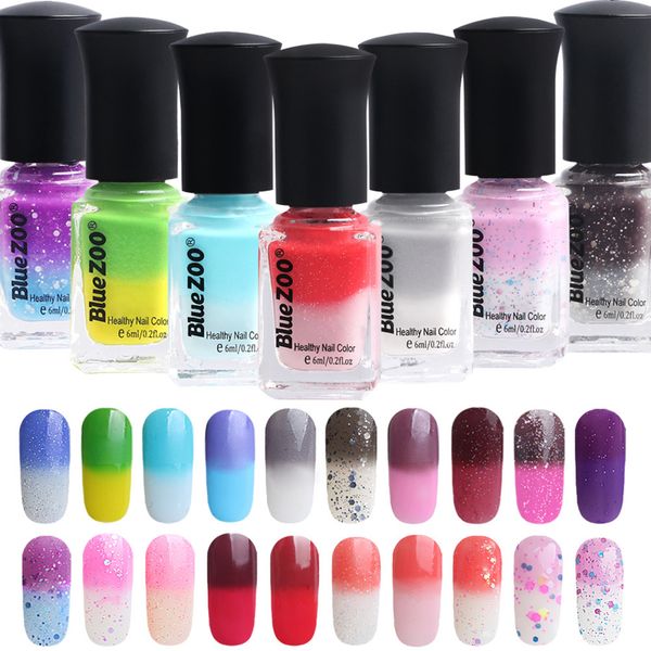

6ml temperature color changing uv led soak off gel nail polish lacquer beauty