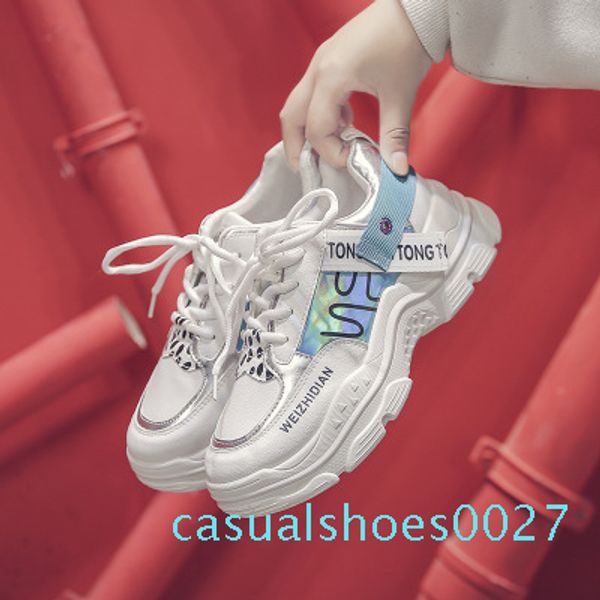 

2019 new spring fashion women casual shoes comfortable platform shoes woman sneakers ladies trainers chaussure femme c27, Black
