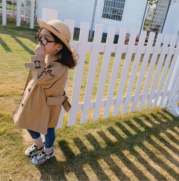 

2020 new girls coat spring cotton full sleeve girls jacket 2-7t hj993, Blue;gray