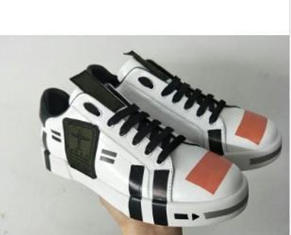 

brand white leather casual shoes girl women men black gold red pink fashion comfortable flat sneaker yh19042005