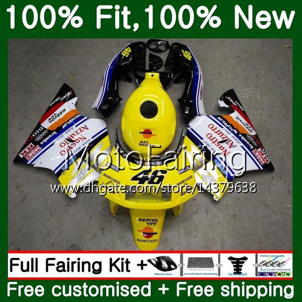 

желтый белый инжекционный корпус+бак для хонда cbr 250rr 250р cbr250rr cbr250 mc19 88 89 76mf1 цб рф 250 рублей 1988 1989 обтекателя кузова