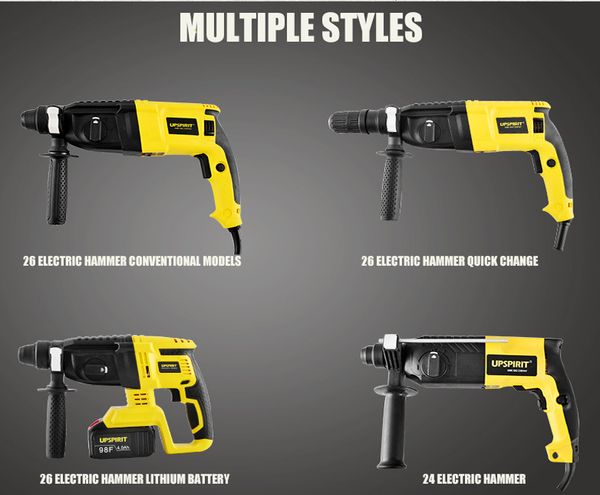 

dw wholesale tools 26charging light electric hammer three-purpose electric drill industrial impact drill electric hammer 1 power tools kit