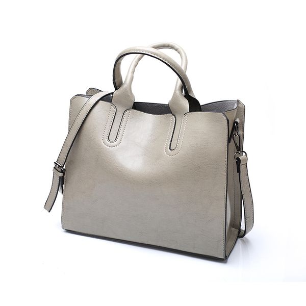 

luxury lady hand bags pocket women messenger bag big tote sac bols grey handbag women bag women's leather handbags purse