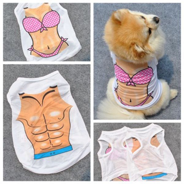 

pet cat dog одежда весной и летом фабрика прямых продаж новый новый pet бикини жилет мода повседневная собака сексуальная одежда