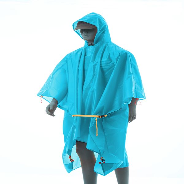 

3f ul gear 3 in 1 multifunction poncho raincoat for hiking fishing mountaineering coated silicon outdoor sleeveless