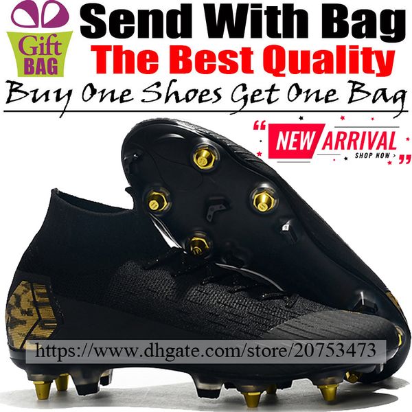 

Новые футбольные бутсы SG для мужских футбольных бутс Mercurial Superfly VI ACC носки футболь