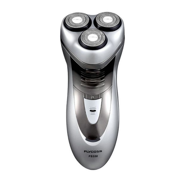 

flyco fs358 shaver 110v-240v men shaver smart waterproof charge display up trimmer 4w 3d floating rechargeable razor