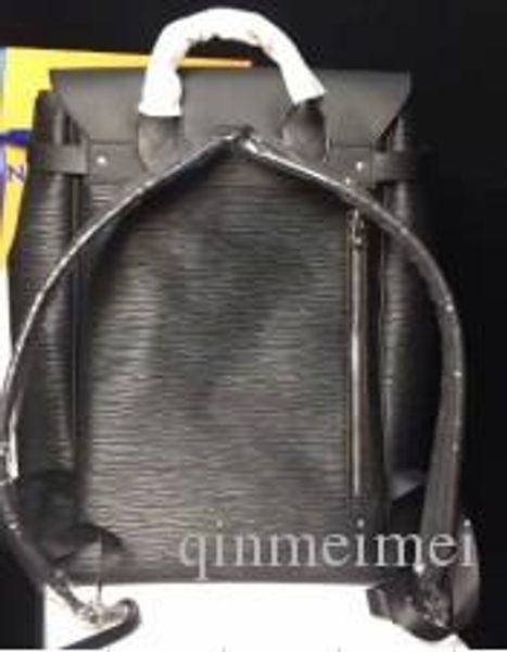 

luxury branded hight quality leather men womens steamer travel bag mountaineering backpack with key lock black flower man backpacks