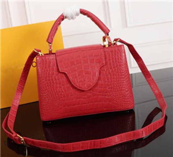 

new handbag capucine bag shoulder bags alligator genuine leather women bb totes messenger handbags shopping crossbody purse
