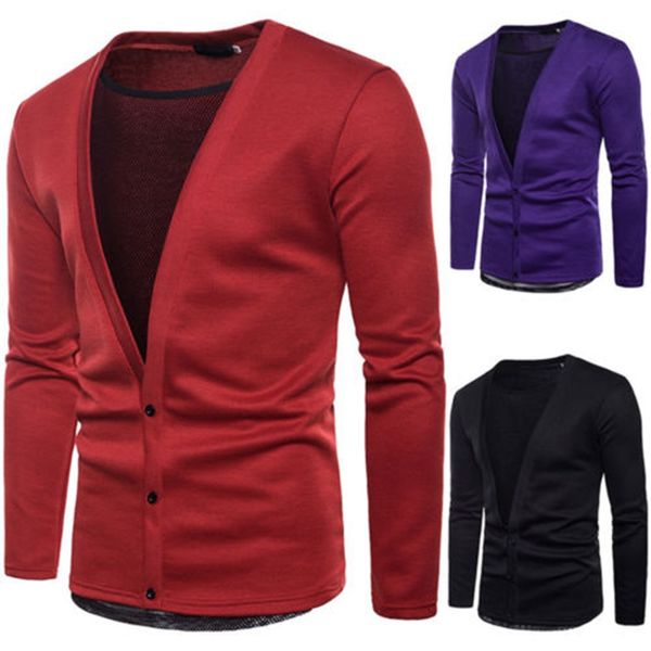

men's casual slim fit knit v-neck stylish sweater, White;black