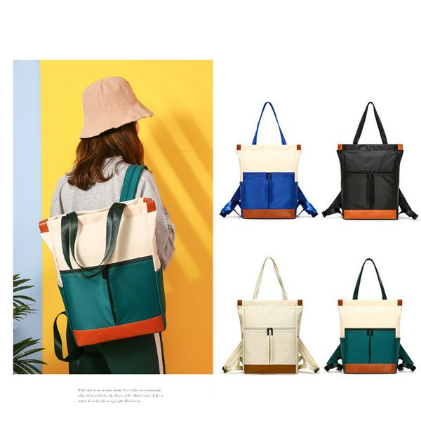 

15 15.6 inch lapbackpack women backpack waterproof nylon mochila feminina travel bag female double shoulder bag patchwork