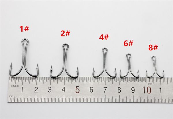 

50 pcs double fishing hook tying double hook barbed duple size 2 4 6 8 fishing lure accessories