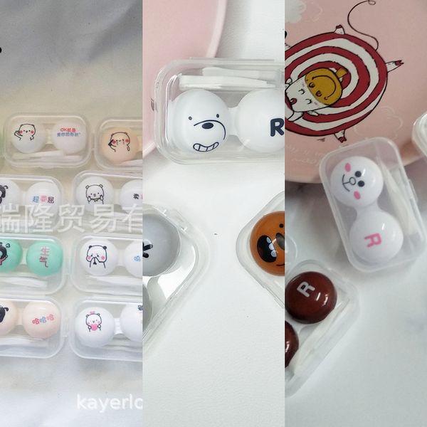 

pupil glasses storage funny cartoon duplex with pp storage box portable invisible glasses box ca2381