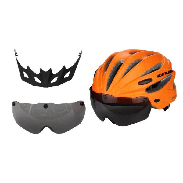 

goggles bicycle helmets integrally-molded ultralight magnetic mtb mountain road cycling bike helmets with sunglasses