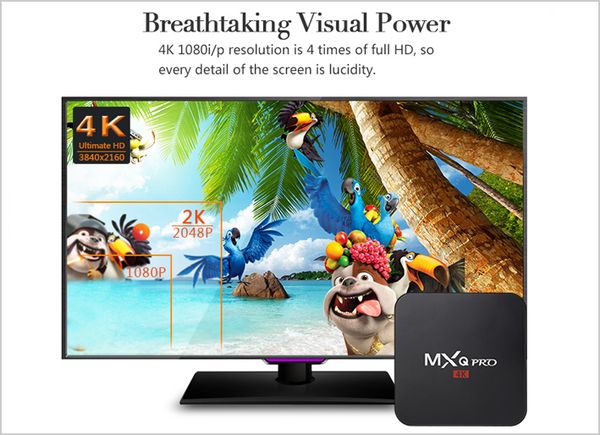 

1gb 8gb mxq pro 4k android tv box allwinner h3 quad core android7 1 tx3 mini mart tv box x96 mini et box