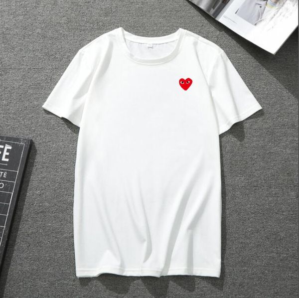 

дизайн верхнего качества мужские и женские с коротким рукавом t-shirt тенденции моды printed сердце t-shirt открытый отдых спорт бег коротки, White
