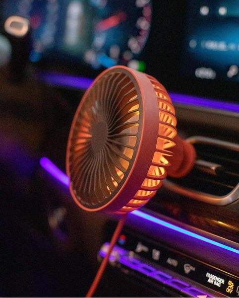 

автомобильный вентилятор с usb-портом в четырех цветах уменьшить температуру в салоне автомобиля холодной и охлаждают автомобиля