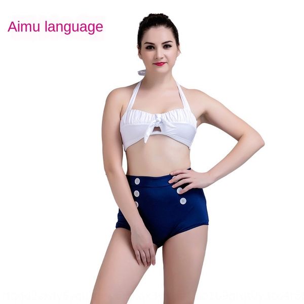 

icpkl 2020 conservative women's high waist slim split 2020 conservative women's high waist slim bikini swimsuit bikini split swims, White;black