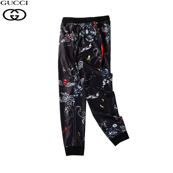 

gg men counters classic pants designer brand comfortable trousers fashion couple luxury classic pants trends quality embroidery trousers, Black