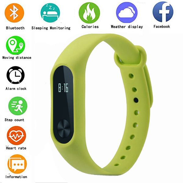 

2019 sports smart watch m2 with heart rate monitoring pedometer alarm clock fitness tracker ip67 waterproof smart bracelet watch, Slivery;brown