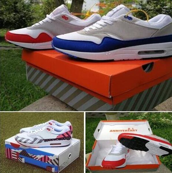 

with original box atmos 87 anniversary 1 piet parra 87 premium 1 deluxe watermelon white blue black running shoes sneaker with box 3646