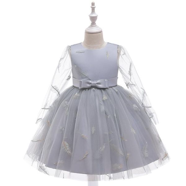 

бальное платье девушка pageant платье с длинными рукавами принцессы тюль puffy детей цветочницы день рождения мантии, Red;yellow