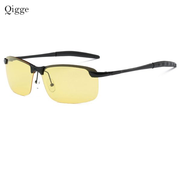 

qigge night vision goggles anti-glare polarizer sunglasses polarized travel glasses men sun glasses uv400, White;black