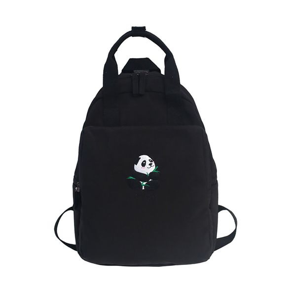 

35#women backpack purse simple animal print canvas student bookbag lapschool bag large capacity korean girls backpacks