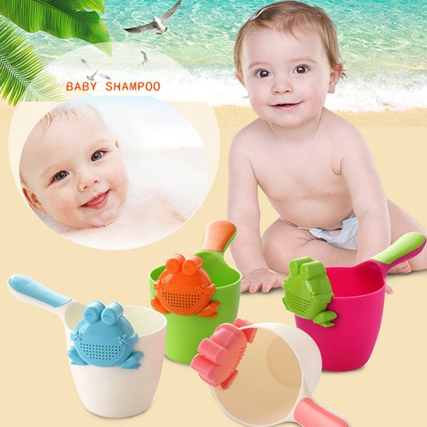 

cute cartoon baby shampoo cup baby bath waterfall rinser kids shampoo rinse cup bath shower washing head approx.11cm @40