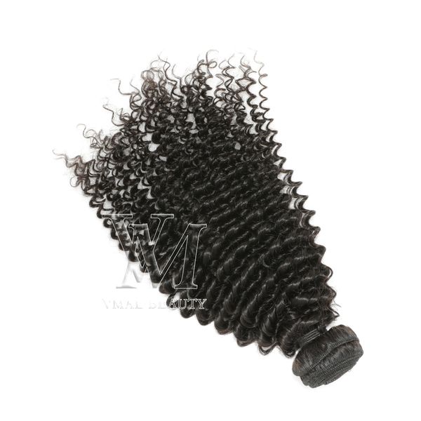 

vmae 12a indian kinky curly weft 100g natural color 12 to 26 inch unprocessed virgin remy human hair weave bundles extensions soft, Black