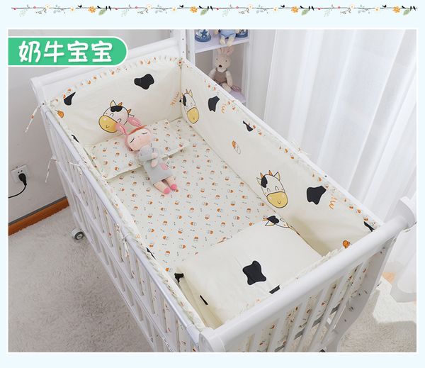 

promotion 6/9pcs baby bedding baby crib sheets 100% cotton boy bedding bumper crib bumper blanket sheet whole set