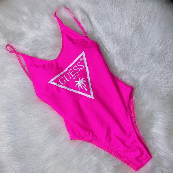 

2020 women swimwear new designer swimsuits with letter breathable beach wear one-piece suit for women backless brand bathing suit, White;black