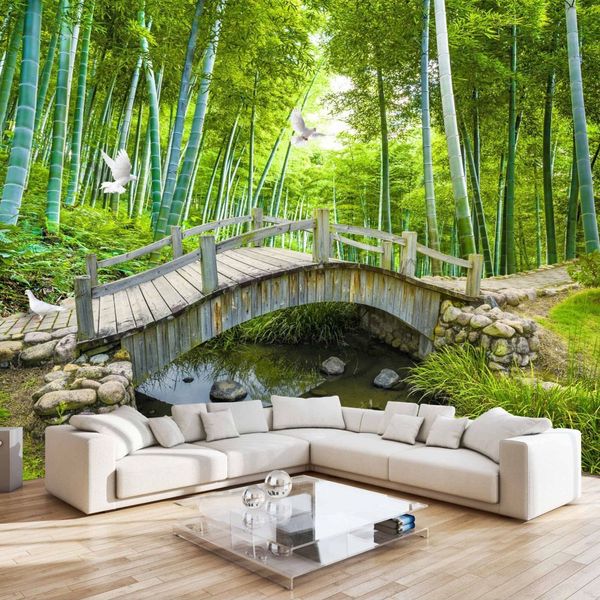 Beibehang Ozel 3d Duvar Modern 3d Stereoskopik Bambu Tas Duvar Suslemeleri Oturma Odasi Yatak Odasi Duvar Kagidi Papel De Parede Hl Markochkupa Se