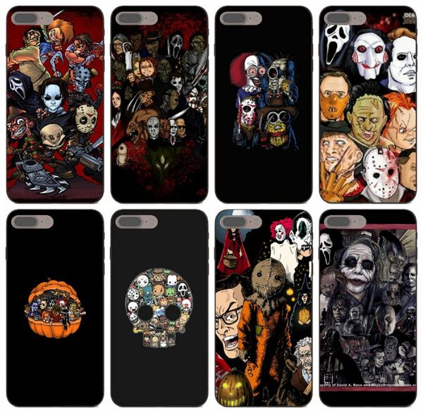 

tongtrade] movie horror icons flexibles case for iphone 8 7 6s 5s plus x xs 11 pro max samsung j8 huawei g play mini xiaomi 5s custom case