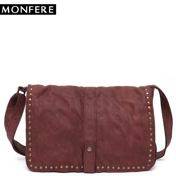 Sacoche Homme Cuir Vintage style Luxe décontracté sac bandoulière PU Véritable