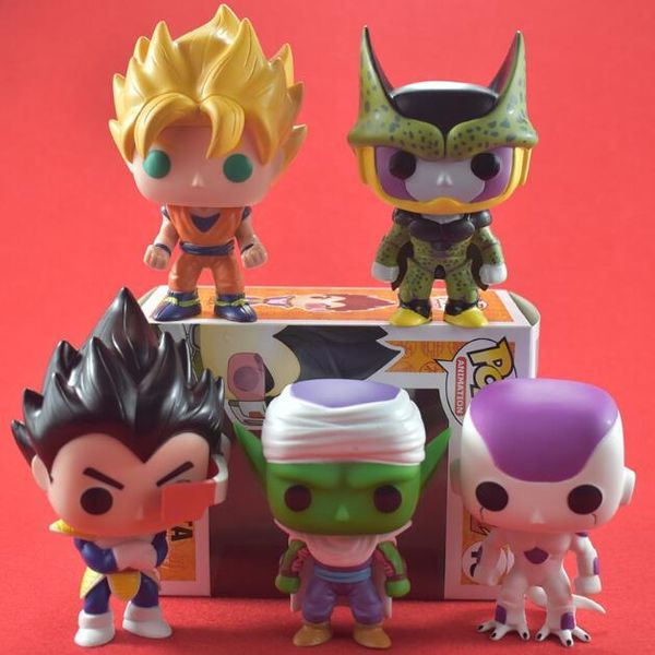 

FUNKO POP Dragon Ball Z Сон Гоку Вегета Пикколо Ячейка ПВХ Фигурка Коллекционная модель FUNKO