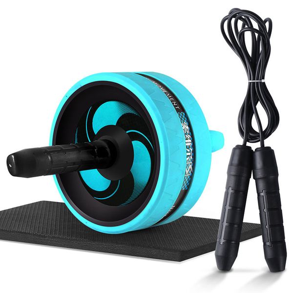 

новый 2 в 1 ab roller скакалка нет шума брюшной колесо ab roller с мат для arm талии ног гимнастический зал фитнес оборудование