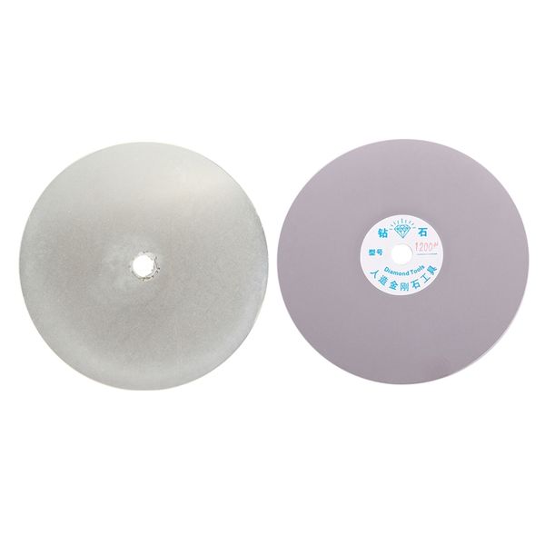 

2pcs 6 inch grit coated flat lap wheel jewelry polishing grinding disc wheel - 3000 diamond & 1200 diamond