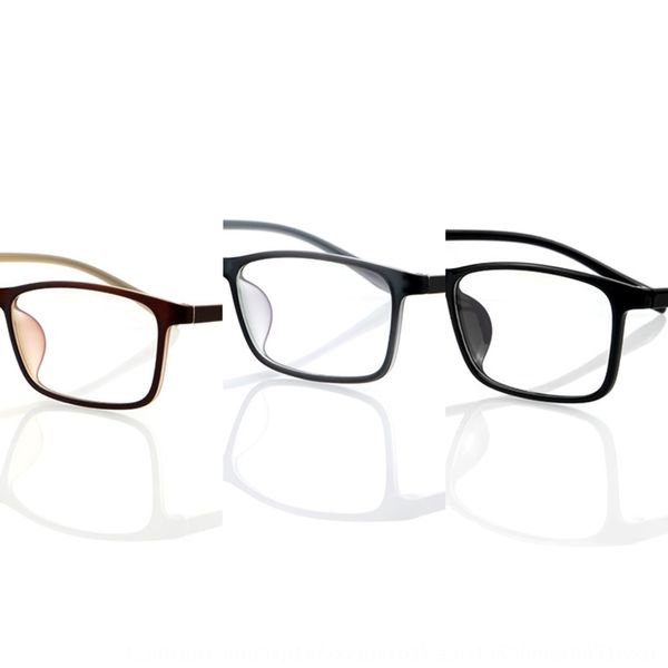 

2020tr90 student large glasses frosted two-color transparent square frame glasses frame, Silver