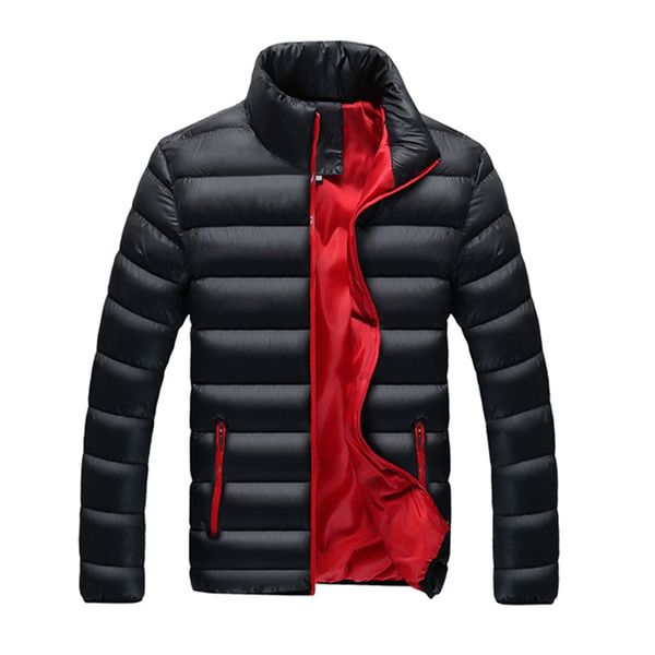 

2017 new men winter jacket warm men's cotton jacket coats casual thick outwear men jaqueta masculina campera hombre, Black