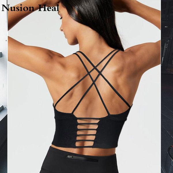 

women energy crop vest shockproof breathable gym fitnes sports bra for fitness yoga running pad cropped sportswear tank, White;black