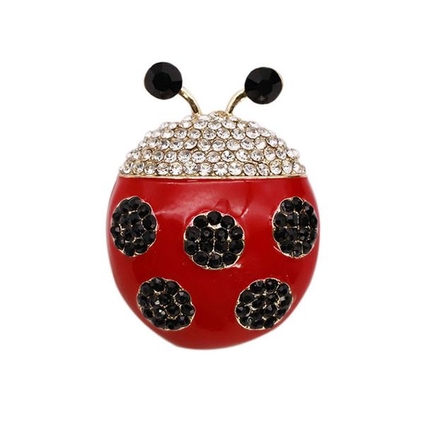 

originality diamond seven star ladybug brooch alloy electroplate insect women's brooch clothes & accessories parts product, Gray