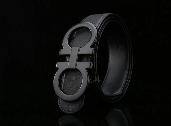 

2018 new big large buckle genuine leather belt with designer belts men women new mens belts luxury belt ing, Black;brown