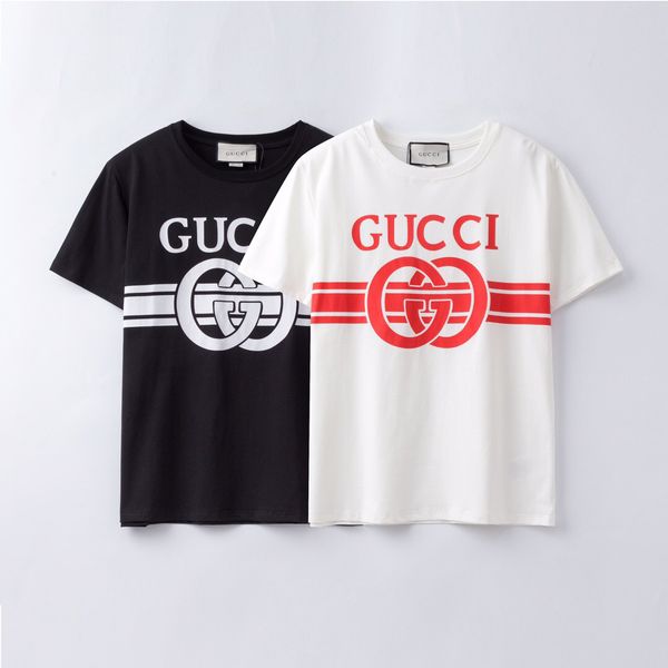 

luxury men designer t shirt new arrival men women letter print casual short sleeve fashion mens designer tees 3 colors s-2xl, White;black