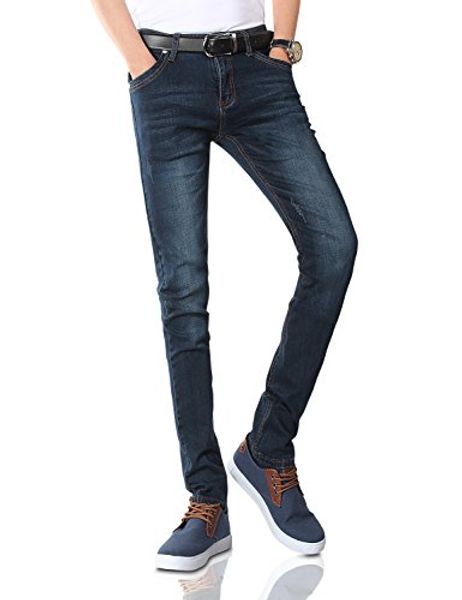

demon hunter men's blue stretch skinny fit denim jeans s8l58