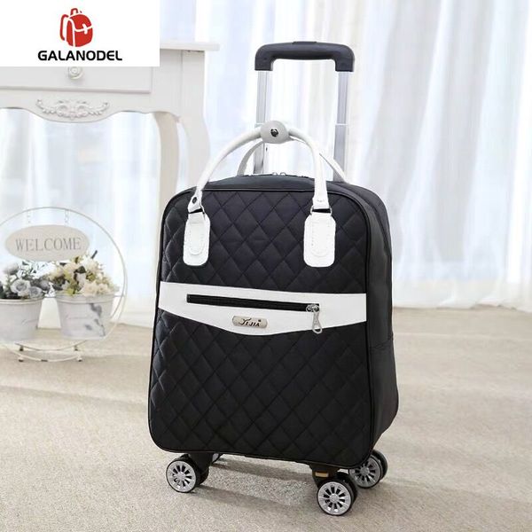 

new women travel luggage suitcase handbag,girls cabin waterproof oxford rolling trolley suitcase,lady carry-ons wheels drag bag