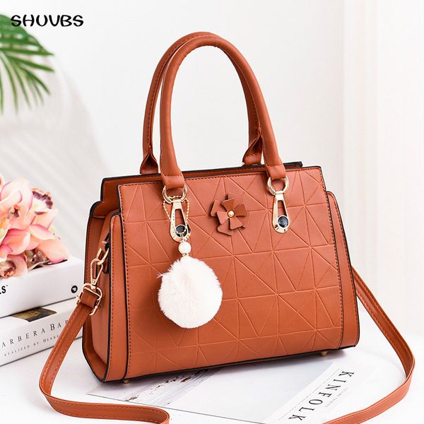 

shunvbasha women handbags new leather tote women's shoulder messenger bag fashion boston women's trendy messenger bag