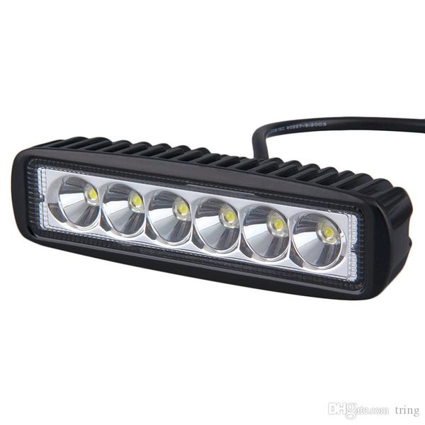 

work light 18w 6inch led bar work light as worklight flood spot light for boating hunting fishing
